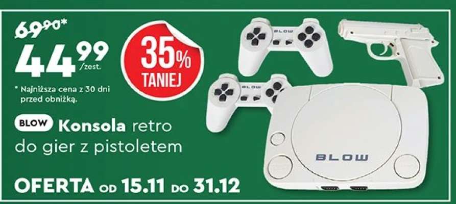 BLOW Konsola retro do gier z pistoletem