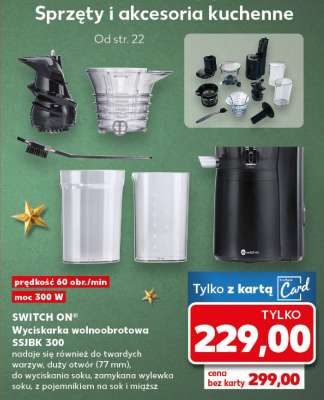 SWITCH ON® Wyciskarka wolnoobrotowa SSJBK 300