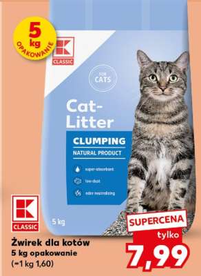 Żwirek dla kotów 5 kg opakowanie