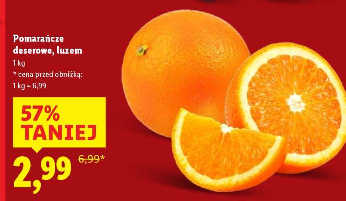 Pomarańcze deserowe, luzem