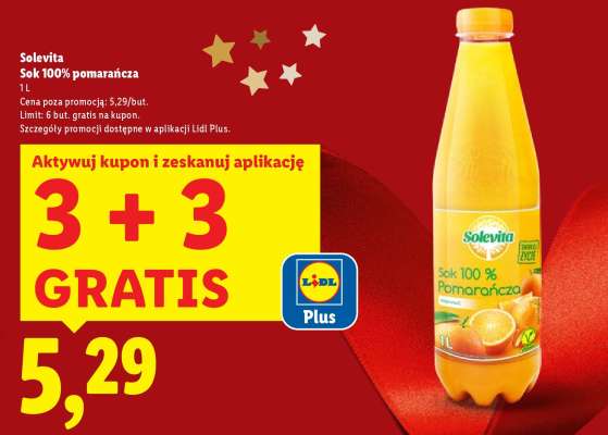 Solevita Sok 100% pomarańcza