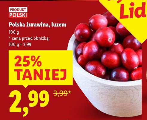 Polska żurawina, luzem