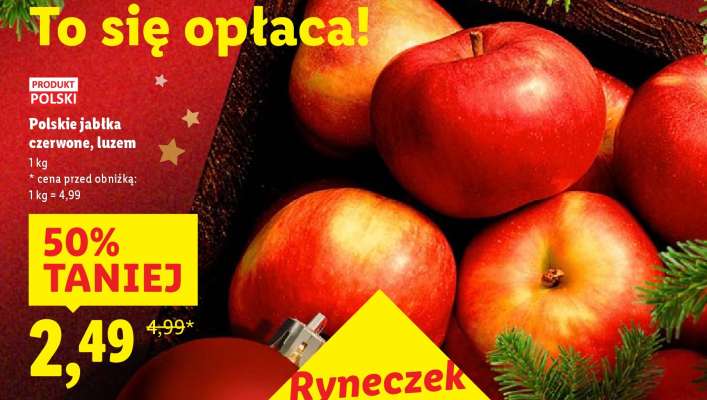 Polskie jabłka czerwone, luzem