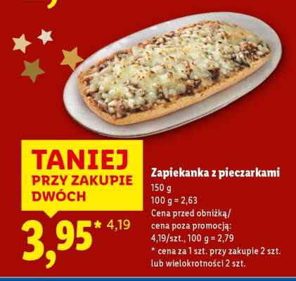 Zapiekanka z pieczarkami