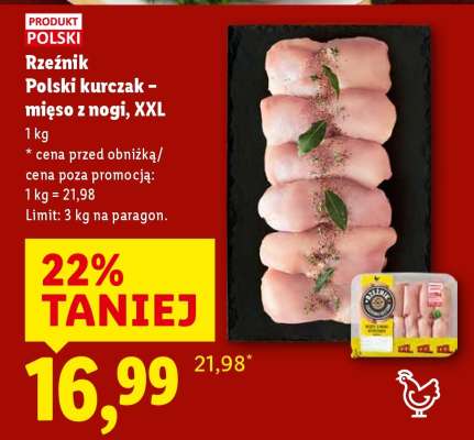 RZEŹNIK Polski kurczak – mięso z nogi, XXL