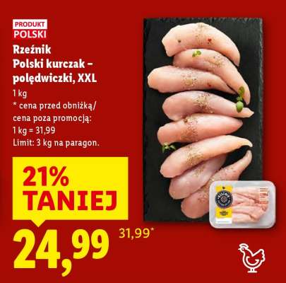 RZEŹNIK Polski kurczak – polędwiczki, XXL