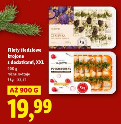Filety śledziowe krojone z dodatkami, XXL