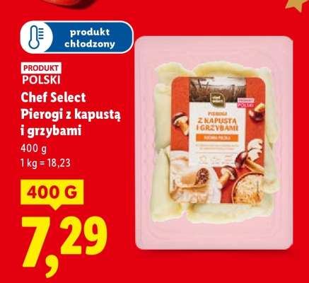 CHEF SELECT Pierogi z kapustą i grzybami