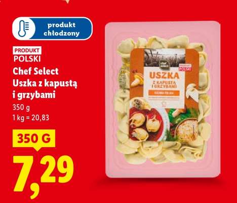 CHEF SELECT Uszka z kapustą i grzybami
