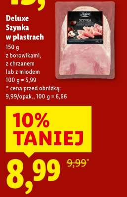 DELUXE Szynka w plastrach