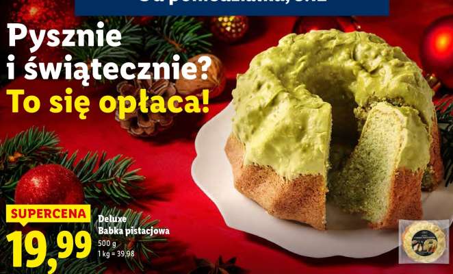 DELUXE Babka pistacjowa