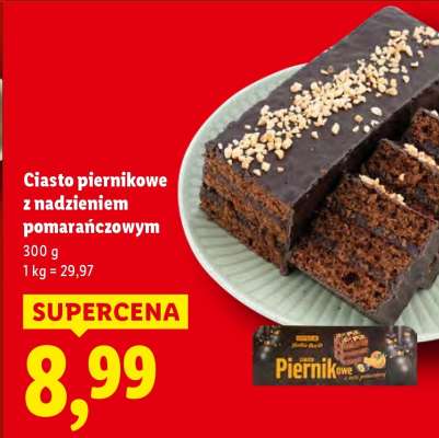 Ciasto piernikowe z nadzieniem pomarańczowym