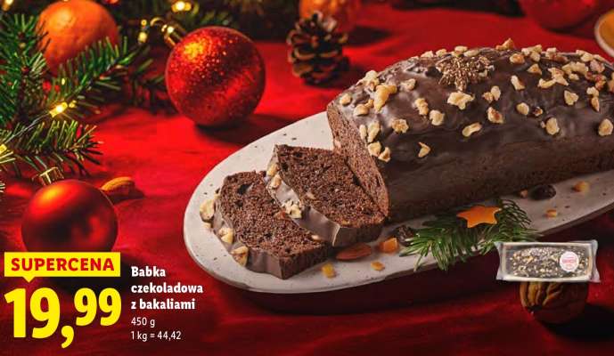 Babka czekoladowa z bakaliami