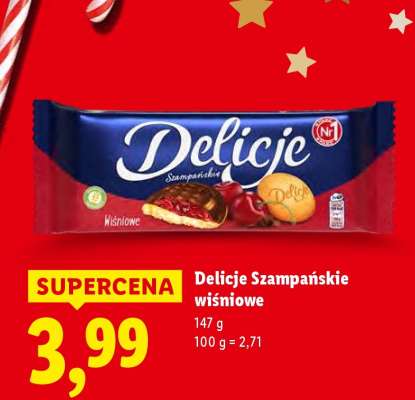 Delicje Szampańskie wiśniowe