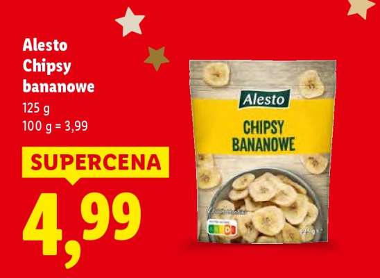 ALESTO Chipsy bananowe*