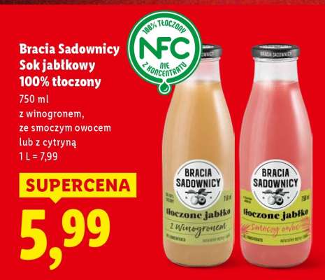 BRACIA SADOWNICY Sok jabłkowy 100% tłoczony