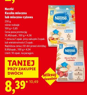 Nestlé Kaszka mleczna lub mleczno-ryżowa