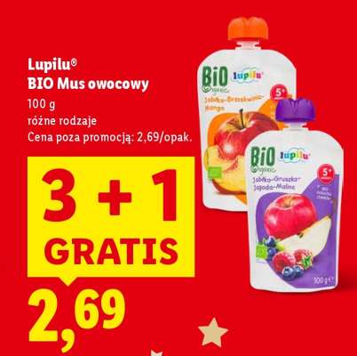 LUPILU BIO Mus owocowy