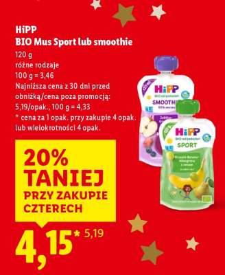 HIPP BIO mus Sport lub smoothie**