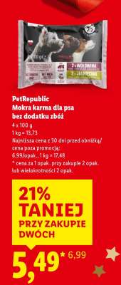 PetRepublic Mokra karma dla psa bez dodatku zbóż