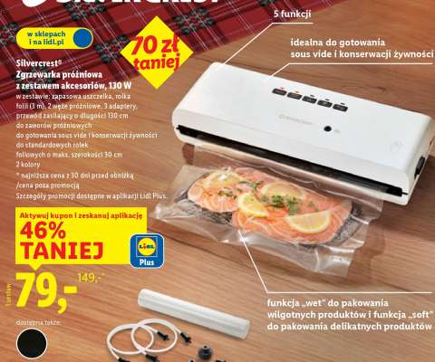 Silvercrest Zgrzewarka próżniowa z zestawem akcesoriów, 130 W