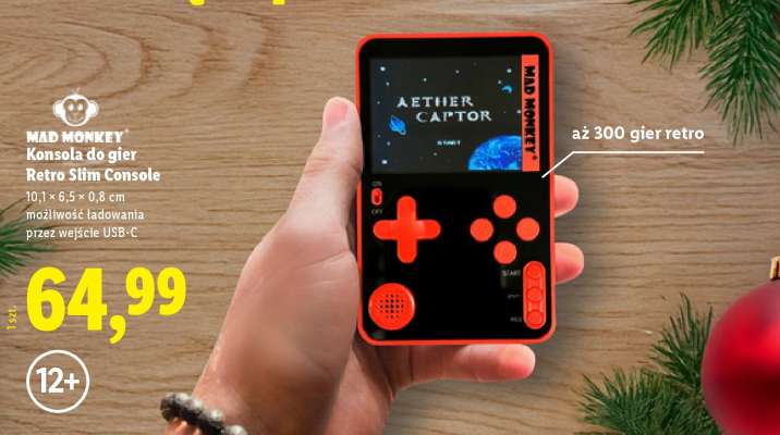 MAD MONKEY Konsola do gier Retro Slim Console