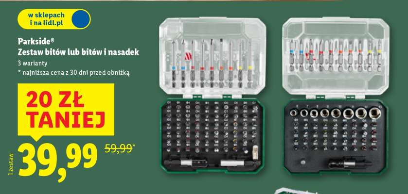 Parkside® Zestaw bitów lub bitów i nasadek