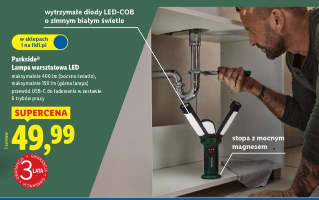 Parkside® Lampa warsztatowa LED