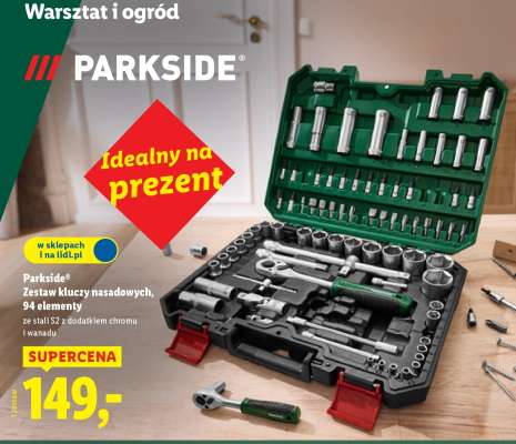 Parkside Zestaw kluczy nasadowych, 94 elementy