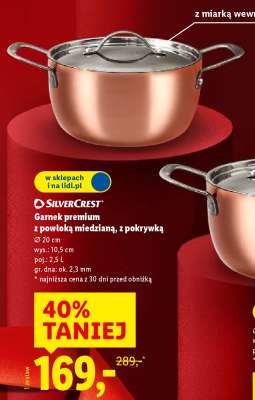 Garnek premium z powłoką miedzianą, z pokrywką