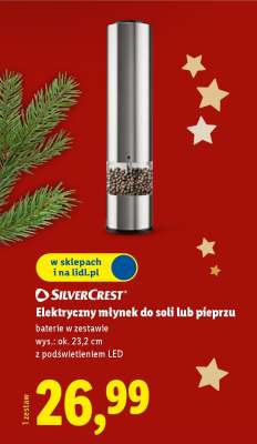SILVERCREST Elektryczny młynek do soli lub pieprzu