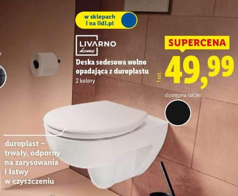 Deska sedesowa wolno opadająca z duroplastu