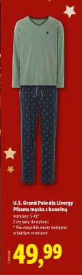 U.S. Grand Polo dla Livergy Piżama męska z bawełną