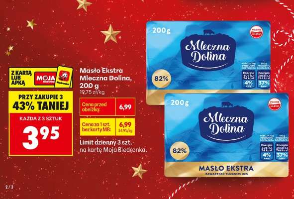 Masło Ekstra Mleczna Dolina 200 g
