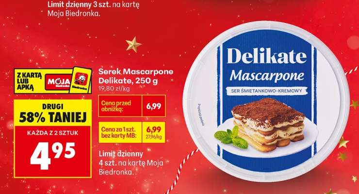Serek Mascarpone Delikate 250 g