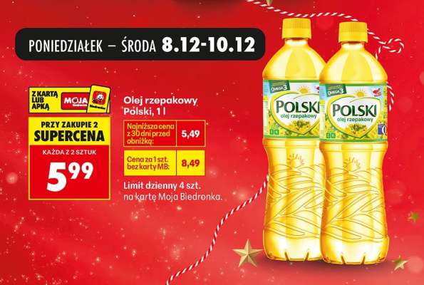 Olej rzepakowy Polski, 1 l