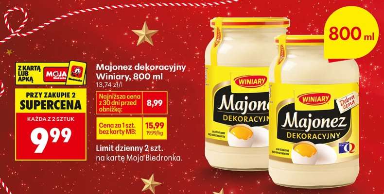 Majonez dekoracyjny Winiary 800 ml