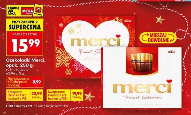 Czekoladki Merci opak 250 g