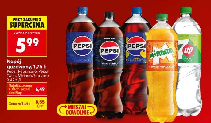 Napój gazowany, 1,75 l