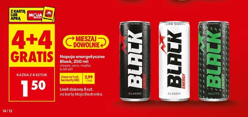 NAPOJE ENERGETYCZNE BLACK 250 ML