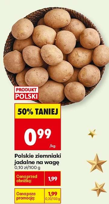 Polskie ziemniaki jadalne na wage