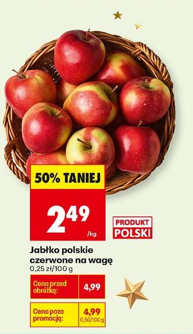 Jabłko polskie czerwone na wage