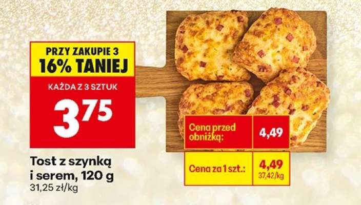 Tost z szynką i serem , 120 g