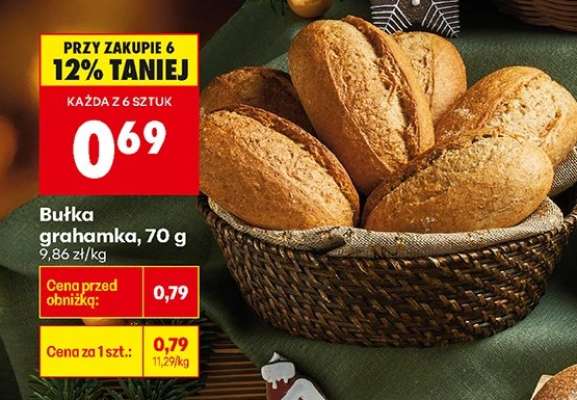 bułka grahamka
 70 g