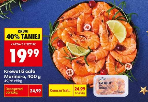 Krewetki całe Marinero 400 g