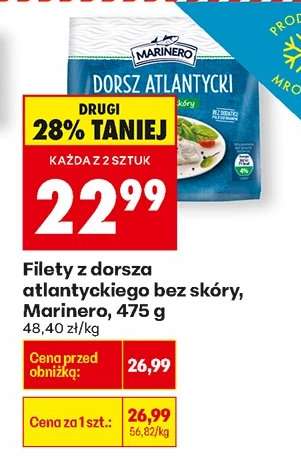 Filety z dorsza atlantyckiego bez skóry Marinero , 475 g