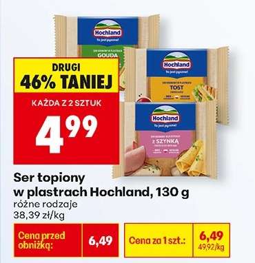 Ser topiony w plastrach Hochland , 130 g