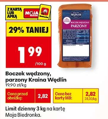 Boczek wędzony, parzony Kraina Wędlin