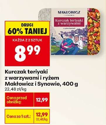Kurczak teriyaki z warzywami i ryżem Makłowicz i Synowie, 400 g