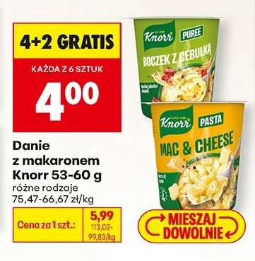 Danie z makaronem Knorr 53-60 g